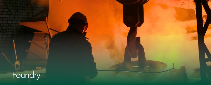 Foundry green sand moulding using Amrfeo bentonite